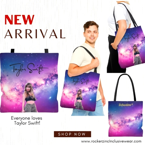 Taylor Swift! New 2023 Summer Edition! Tote Bag! Exclusive by InclusiveWear! - Picture 1 of 5